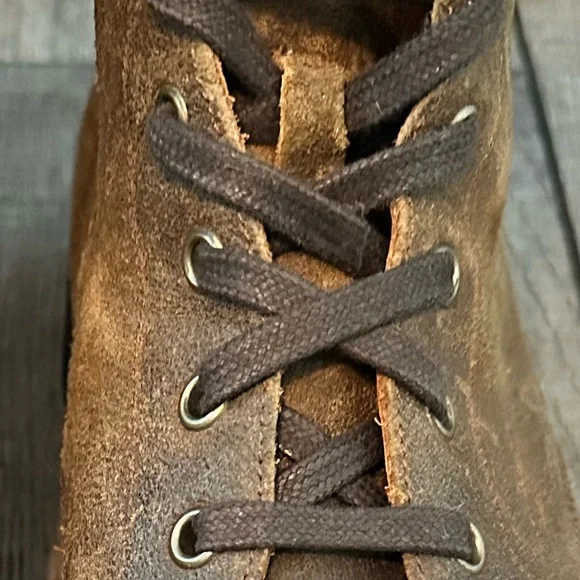 FRYE Men's Brown Leather Lace Up Boots Size 12 - Picture 8 of 14